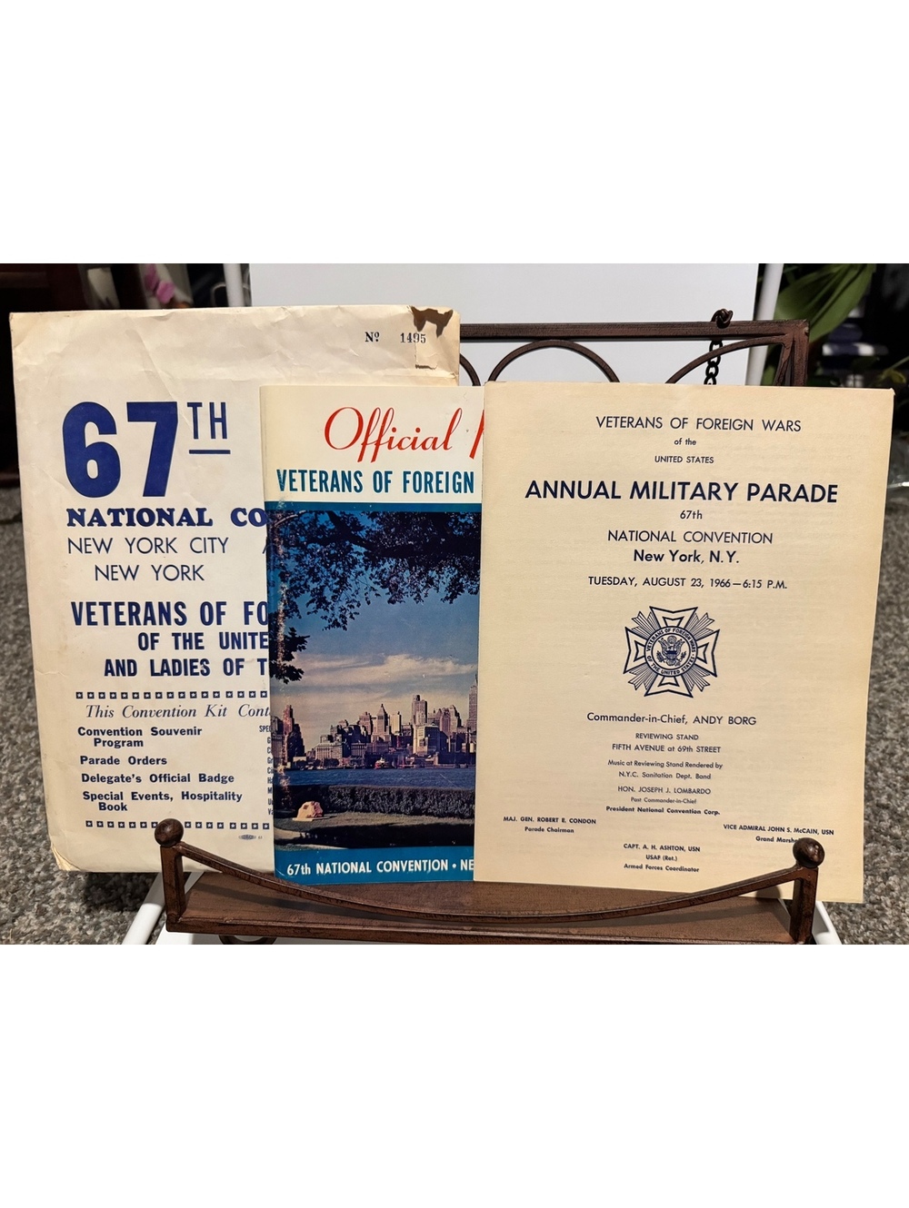 Vintage 1966 Veterans of Foreign Wars 67th National Convention Program & Parade